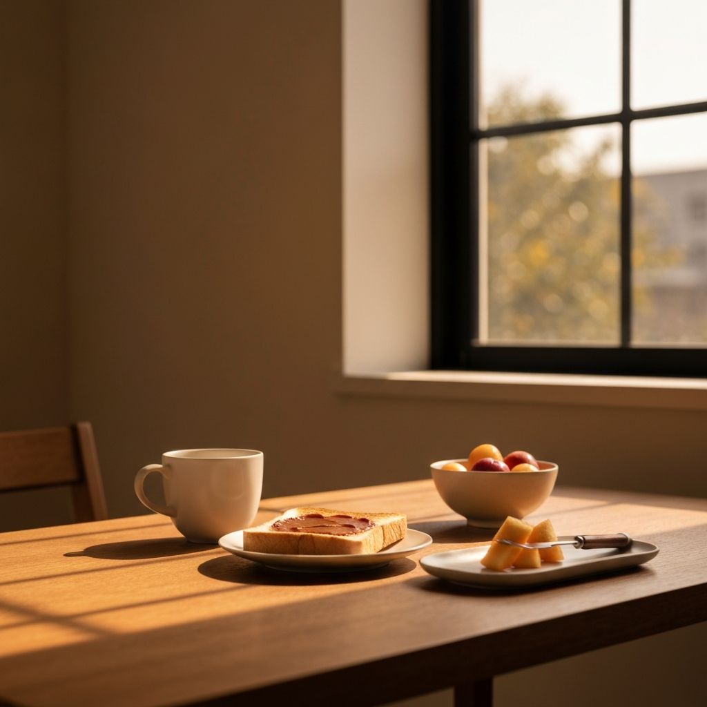 Morning eating routine observation